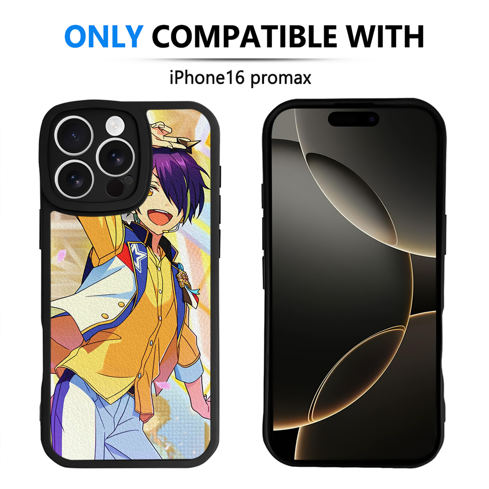 （画像用） あんさんぶるスターズ! Ensemble Stars 【iPhone 16シリーズ対応】シリコンスマホケース（レザー調） 材質：シリコン